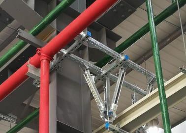 金水该抗震支架的整体式支吊架结构协调性好